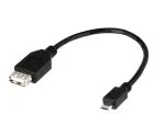 DINIC USB Adapter A Buchse auf micro B Stecker OTG, 0,1m zum Anschluss an OTG kompatible Geräte